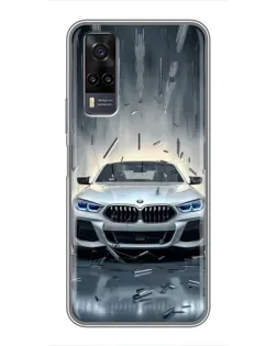Чехол для Vivo Y31 с картинкой «BMW в свете фар» Чехол для Vivo Y31 с картинкой «BMW в свете фар»