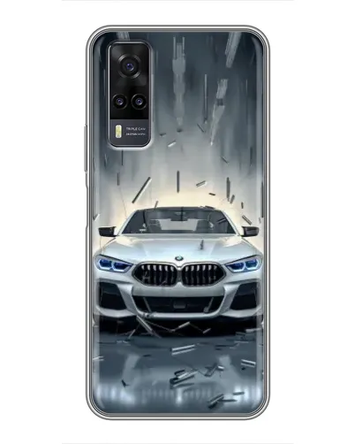 Чехол для Vivo Y31 с картинкой «BMW в свете фар» Чехол для Vivo Y31 с картинкой «BMW в свете фар»