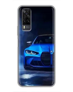 Чехол для Vivo Y31 с картинкой «Голубая BMW M4» Чехол для Vivo Y31 с картинкой «Голубая BMW M4»