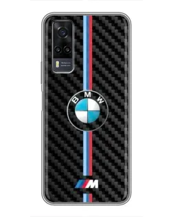 Чехол для Vivo Y31 с картинкой «Эмблема BMW и карбон» Чехол для Vivo Y31 с картинкой «Эмблема BMW и карбон»