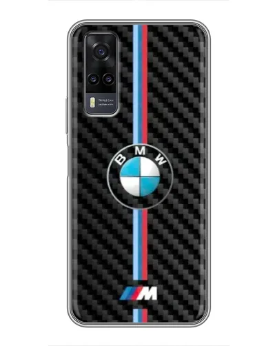 Чехол для Vivo Y31 с картинкой «Эмблема BMW и карбон» Чехол для Vivo Y31 с картинкой «Эмблема BMW и карбон»