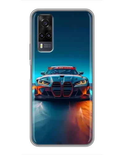 Чехол для Vivo Y31 с картинкой «BMW — огни неона» Чехол для Vivo Y31 с картинкой «BMW — огни неона»