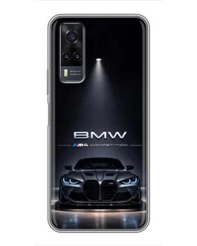 Чехол для Vivo Y31 с картинкой «BMW сквозь ночной город» Чехол для Vivo Y31 с картинкой «BMW сквозь ночной город»