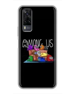 Чехол для Vivo Y31 с картинкой «Логотип Among Us» Чехол для Vivo Y31 с картинкой «Логотип Among Us»