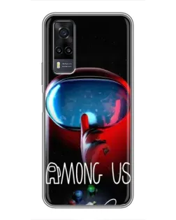 Чехол для Vivo Y31 с картинкой «Красный импостер — макро» Чехол для Vivo Y31 с картинкой «Красный импостер — макро»