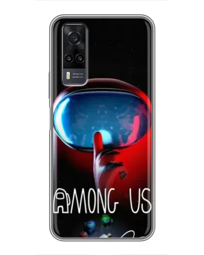 Чехол для Vivo Y31 с картинкой «Красный импостер — макро» Чехол для Vivo Y31 с картинкой «Красный импостер — макро»