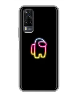 Чехол для Vivo Y31 с картинкой «Among Us градиент» Чехол для Vivo Y31 с картинкой «Among Us градиент»