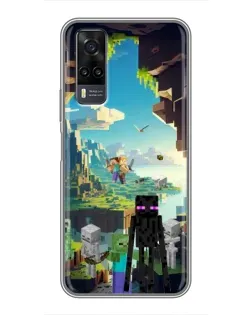 Чехол для Vivo Y31 с картинкой «Эндермен в лесу» Чехол для Vivo Y31 с картинкой «Эндермен в лесу»