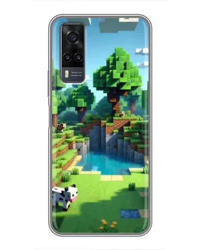 Чехол для Vivo Y31 с картинкой «Minecraft летний день»