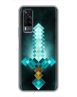 Чехол для Vivo Y31 с картинкой «Алмазный меч неон» Чехол для Vivo Y31 с картинкой «Алмазный меч неон»