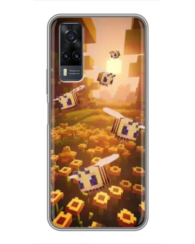 Чехол для Vivo Y31 с картинкой «Поле подсолнухов»