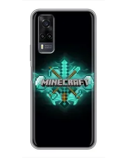 Чехол для Vivo Y31 с картинкой «Minecraft Diamond лого» Чехол для Vivo Y31 с картинкой «Minecraft Diamond лого»