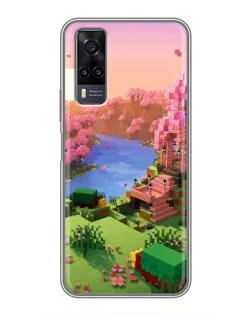 Чехол для Vivo Y31 с картинкой «Розовое дерево Minecraft» Чехол для Vivo Y31 с картинкой «Розовое дерево Minecraft»