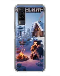 Чехол для Vivo Y31 с картинкой «Зимний Minecraft» Чехол для Vivo Y31 с картинкой «Зимний Minecraft»