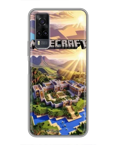 Чехол для Vivo Y31 с картинкой «Minecraft панорама»