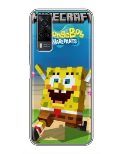 Чехол для Vivo Y31 с картинкой «Губка Боб Minecraft» Чехол для Vivo Y31 с картинкой «Губка Боб Minecraft»