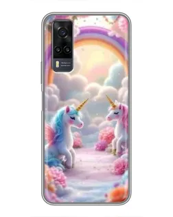 Чехол для Vivo Y31 с картинкой «Радуга и единороги» Чехол для Vivo Y31 с картинкой «Радуга и единороги»