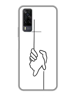 Чехол для Vivo Y31 с картинкой «Рука держит» Чехол для Vivo Y31 с картинкой «Рука держит»