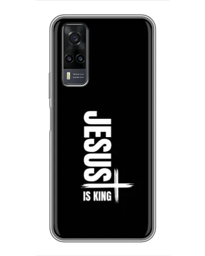 Чехол для Vivo Y31 с картинкой «Вертикаль веры Jesus»