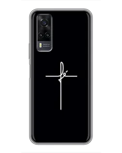 Чехол для Vivo Y31 с картинкой «Тонкий крест»