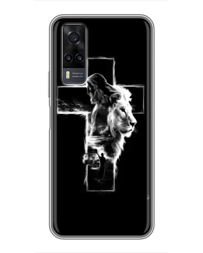 Чехол для Vivo Y31 с картинкой «Сияющий крест Jesus» Чехол для Vivo Y31 с картинкой «Сияющий крест Jesus»