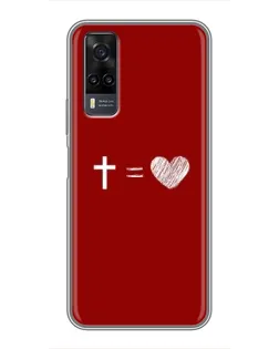 Чехол для Vivo Y31 с картинкой «Уравнение любви»