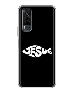 Чехол для Vivo Y31 с картинкой «Рыба Jesus»