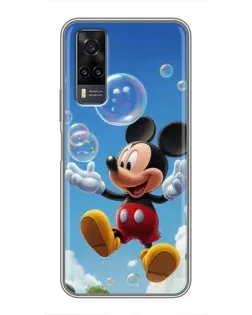 Чехол для Vivo Y31 с картинкой «Mickey и мыльные пузыри»