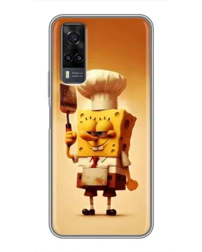 Чехол для Vivo Y31 с картинкой «Губка Боб повар»