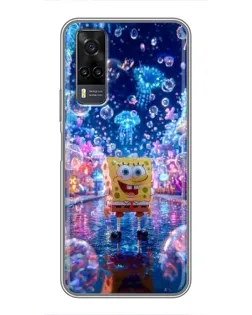Чехол для Vivo Y31 с картинкой «Неоновый океан»