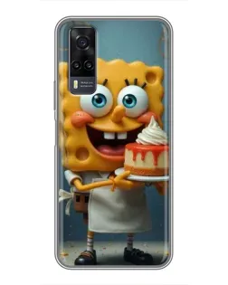 Чехол для Vivo Y31 с картинкой «Повар Спанч Боб»