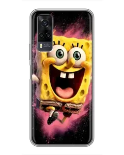 Чехол для Vivo Y31 с картинкой «Взрывной Спанч Боб»