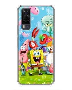 Чехол для Vivo Y31 с картинкой «Губка Боб и друзья» Чехол для Vivo Y31 с картинкой «Губка Боб и друзья»