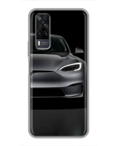 Чехол для Vivo Y31 с картинкой «Tesla Model S Look»