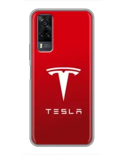Чехол для Vivo Y31 с картинкой «Tesla Red Classic»