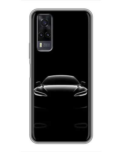 Чехол для Vivo Y31 с картинкой «Силуэт Tesla Night»
