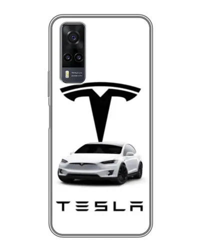 Чехол для Vivo Y31 с картинкой «Tesla White Style»