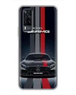 Чехол для Vivo Y31 с картинкой «Mercedes — белый карбон» Чехол для Vivo Y31 с картинкой «Mercedes — белый карбон»
