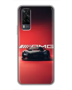 Чехол для Vivo Y31 с картинкой «Mercedes AMG — красная линия»