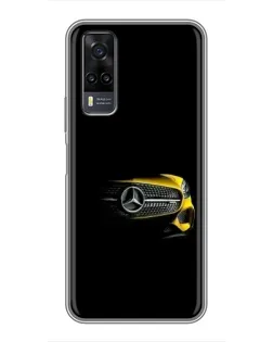 Чехол для Vivo Y31 с картинкой «Mercedes — ретро стиль»
