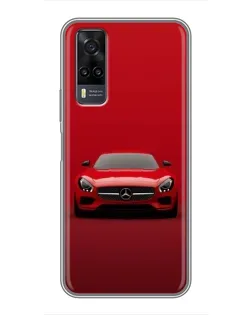 Чехол для Vivo Y31 с картинкой «Красный Mercedes AMG»