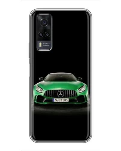 Чехол для Vivo Y31 с картинкой «Mercedes — неоновый лого» Чехол для Vivo Y31 с картинкой «Mercedes — неоновый лого»