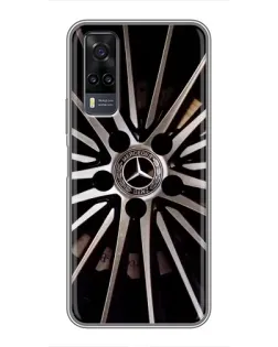 Чехол для Vivo Y31 с картинкой «Диск Mercedes»