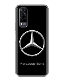 Чехол для Vivo Y31 с картинкой «Mercedes Silver Logo»