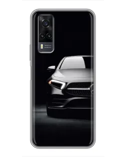 Чехол для Vivo Y31 с картинкой «Свет фар Mercedes»