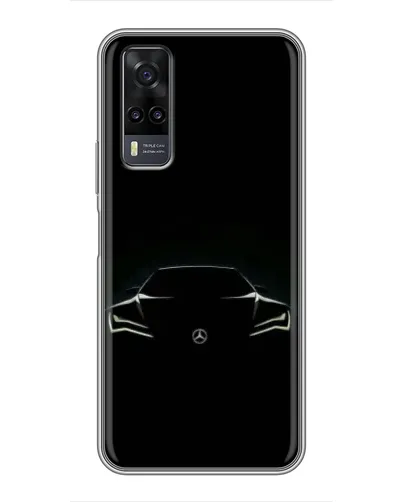 Чехол для Vivo Y31 с картинкой «Mercedes — силуэт авто» Чехол для Vivo Y31 с картинкой «Mercedes — силуэт авто»