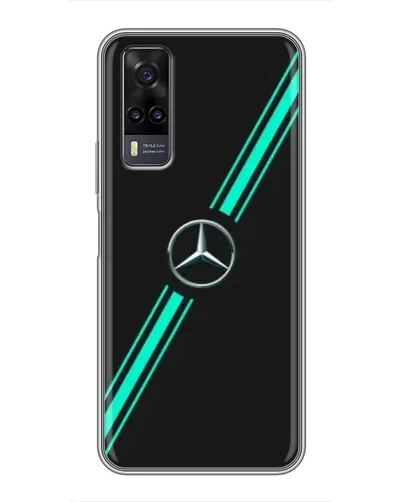 Чехол для Vivo Y31 с картинкой «Спортивные линии Mercedes» Чехол для Vivo Y31 с картинкой «Спортивные линии Mercedes»