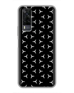 Чехол для Vivo Y31 с картинкой «Mercedes паттерн звезд»