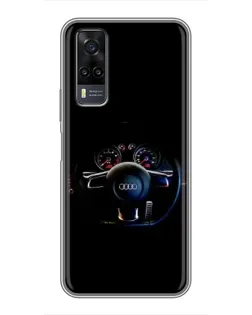 Чехол для Vivo Y31 с картинкой «Салон Audi — руль» Чехол для Vivo Y31 с картинкой «Салон Audi — руль»