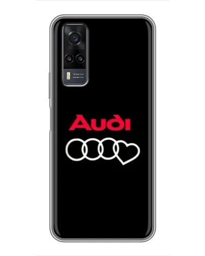 Чехол для Vivo Y31 с картинкой «Логотип Audi Heart»